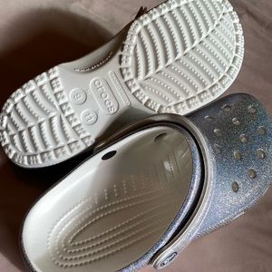 Glitter Crocs size W 11 M 9